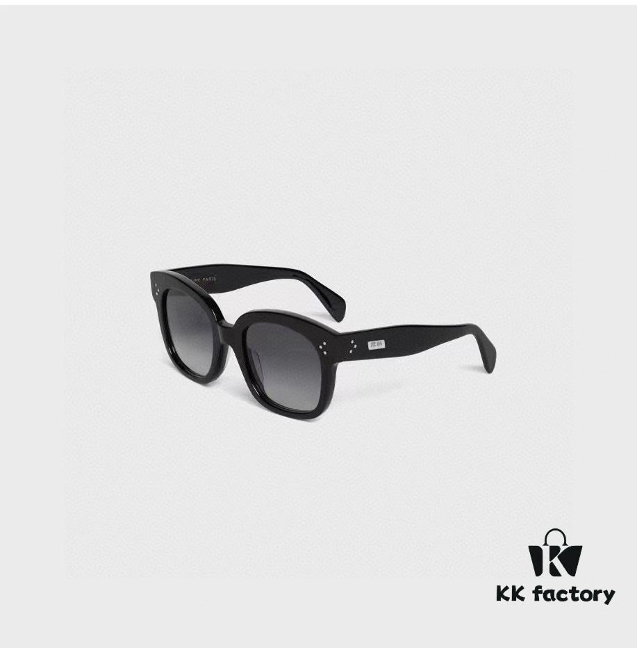 Arrived in Full Colors, Timeless Classic, High-Quality CELINE CL4002UN Two-Tone Acetate Frame with Strong 3D Effect, Italian Imported Material, Clear Lenses, Stylish and Elegant, Excellent Texture, Versatile and Minimalist