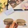 Celine Square Metal Sunglasses Korean Vintage Style Trendy Sun Glasses Influencer Same Style Shades