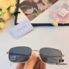 Celine Square Metal Sunglasses Korean Vintage Style Trendy Sun Glasses Influencer Same Style Shades