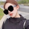 Celine 2024 New Arrival European and American Style Square Oversized Arch-Shaped Sunglasses for Women, UV Protection Sun Glasses for Large Faces, Fashionable Outdoor Shades