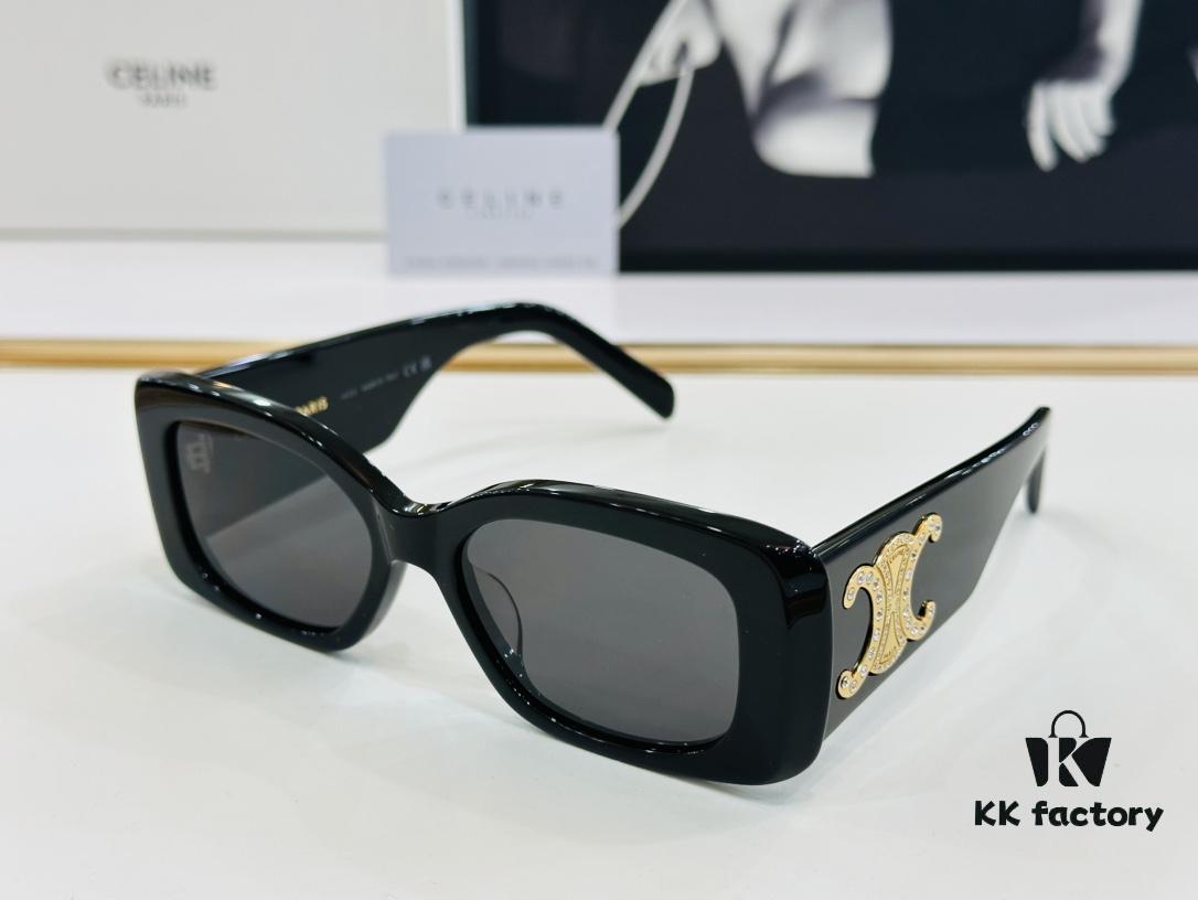 CELINE CL40288 Avant-Garde Temple Sunglasses Size: 53□17-145 High-Quality Acetate Fashion Sunglasses