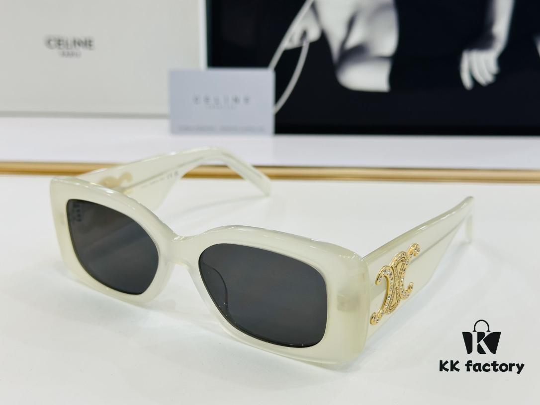 CELINE CL40288 Avant-Garde Temple Sunglasses Size: 53□17-145 High-Quality Acetate Fashion Sunglasses