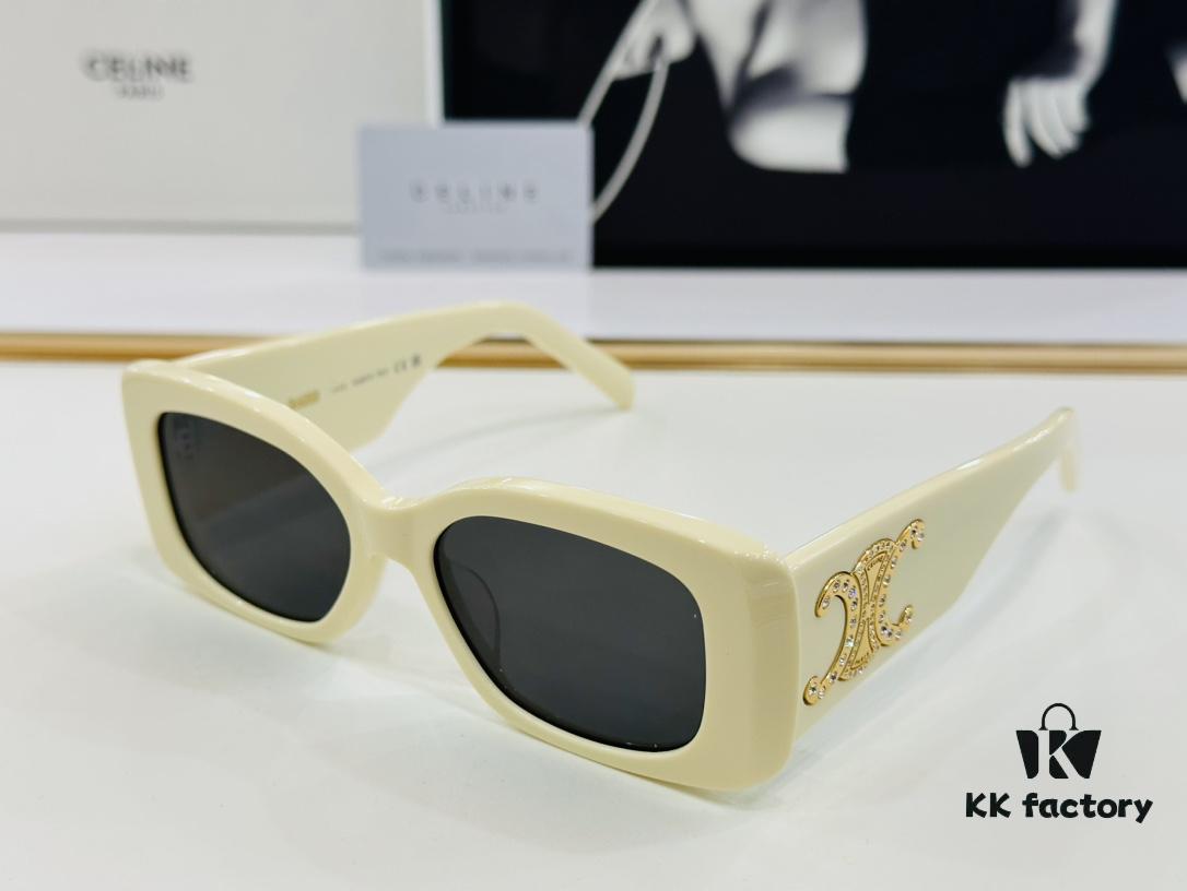 CELINE CL40288 Avant-Garde Temple Sunglasses Size: 53□17-145 High-Quality Acetate Fashion Sunglasses