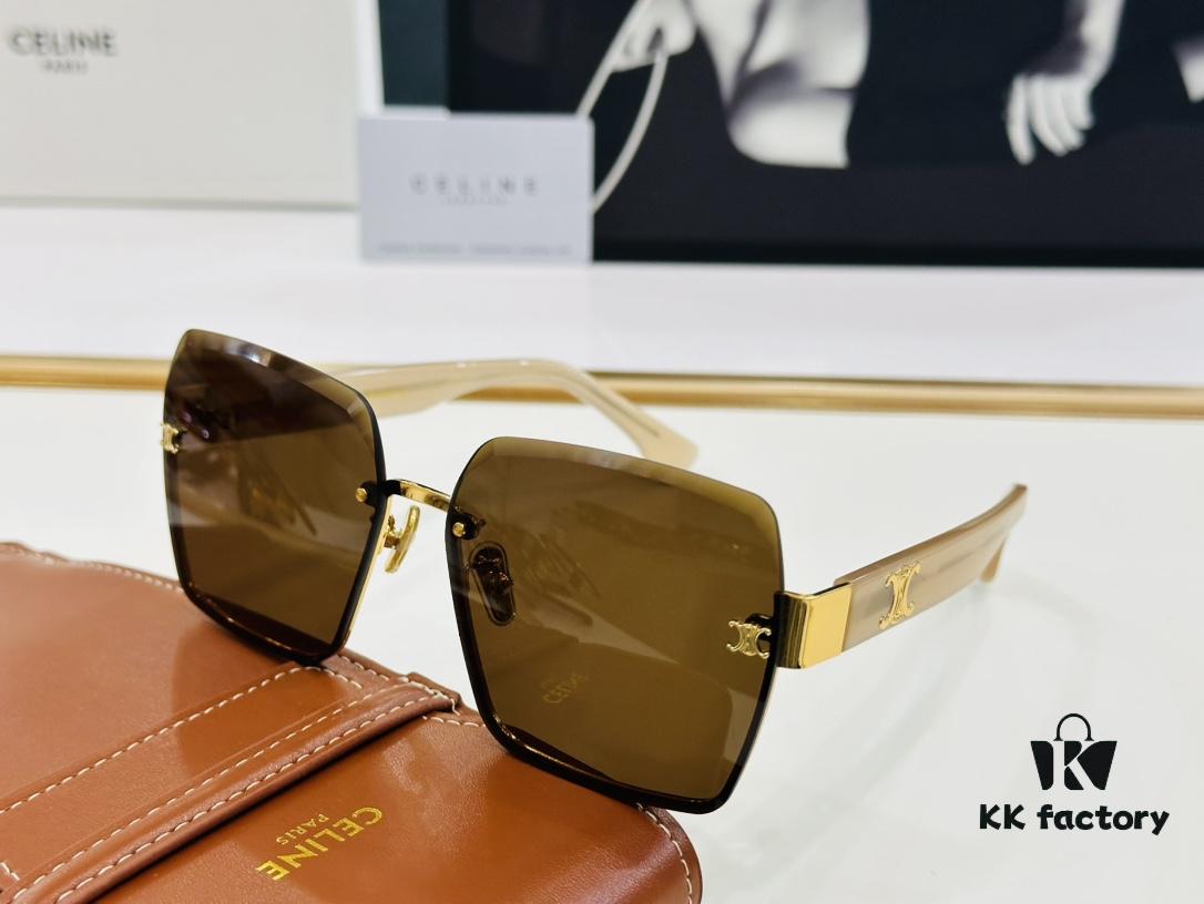 CELINE CL40237 Sunglasses, Size 62□18-140, Consistently Popular Style with Excellent Shine and Premium Texture, Superb Craftsmanship, Eyeglasses, Sunglasses, Shades