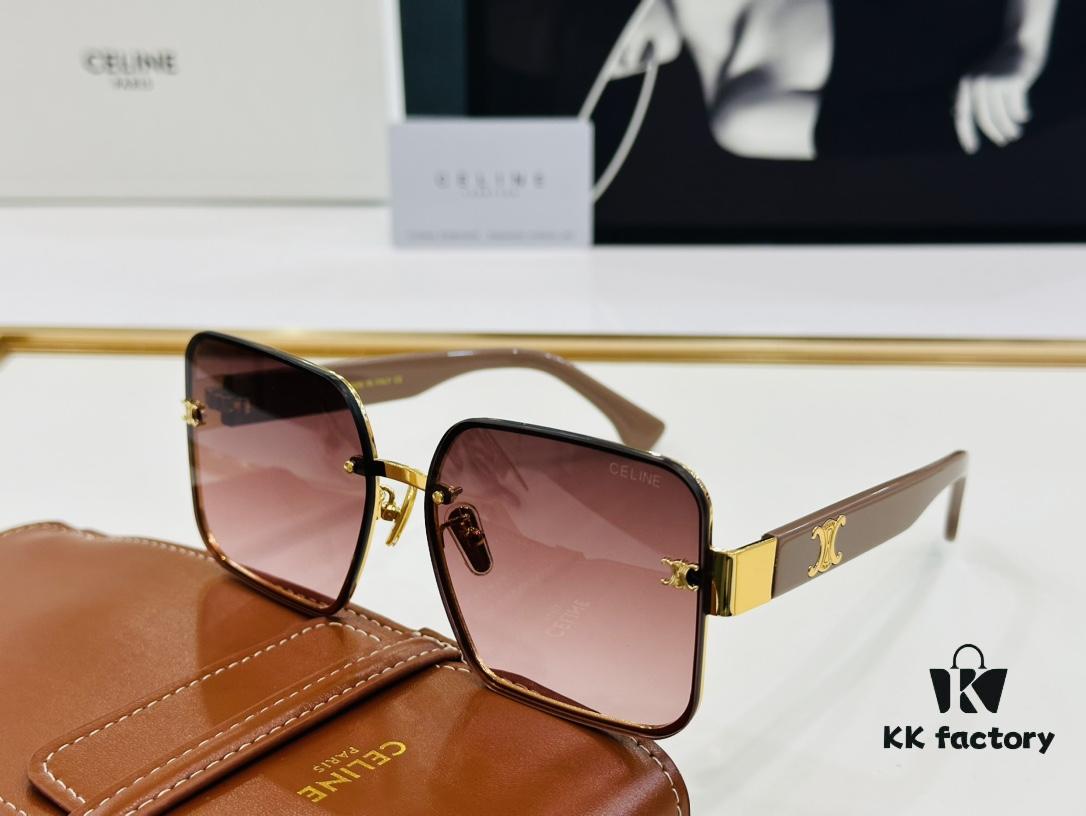 CELINE CL40238 Size 53□20-146, Consistently Popular Style, European and American Fashion, Excellent Gloss, Strong Texture, Superb Craftsmanship, Sunglasses