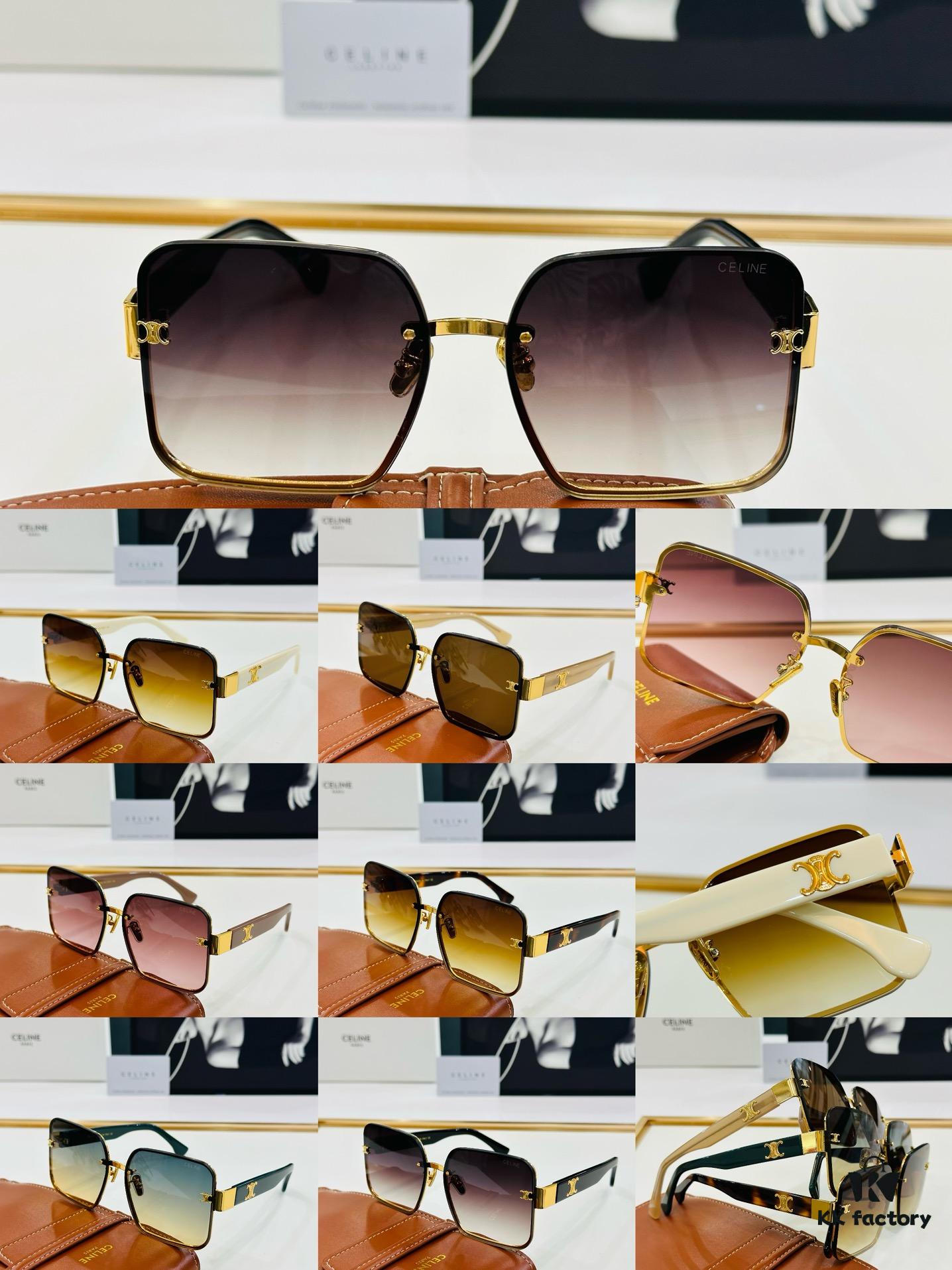 CELINE CL40238 Size 53□20-146, Consistently Popular Style, European and American Fashion, Excellent Gloss, Strong Texture, Superb Craftsmanship, Sunglasses