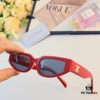 Celine 2024 New Retro Cat-Eye Small Frame Sunglasses for Women, Trendy European and American Style, Square and Round Face Flattering, High-End Fashion Sun Glasses