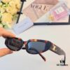 Celine 2024 New Retro Cat-Eye Small Frame Sunglasses for Women, Trendy European and American Style, Square and Round Face Flattering, High-End Fashion Sun Glasses