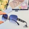 Celine Women's 2024 New Arrival Frameless Beach Sunglasses UV Protection Stylish Face-Slimming Sun Glasses for Driving