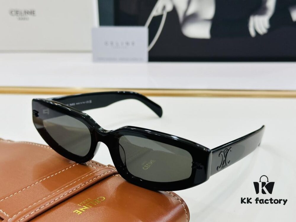 CELINE CE40314 Aviator Sunglasses High-End Version Premium Quality Acetate L-Fashion Sun Glasses Size 64□17-145