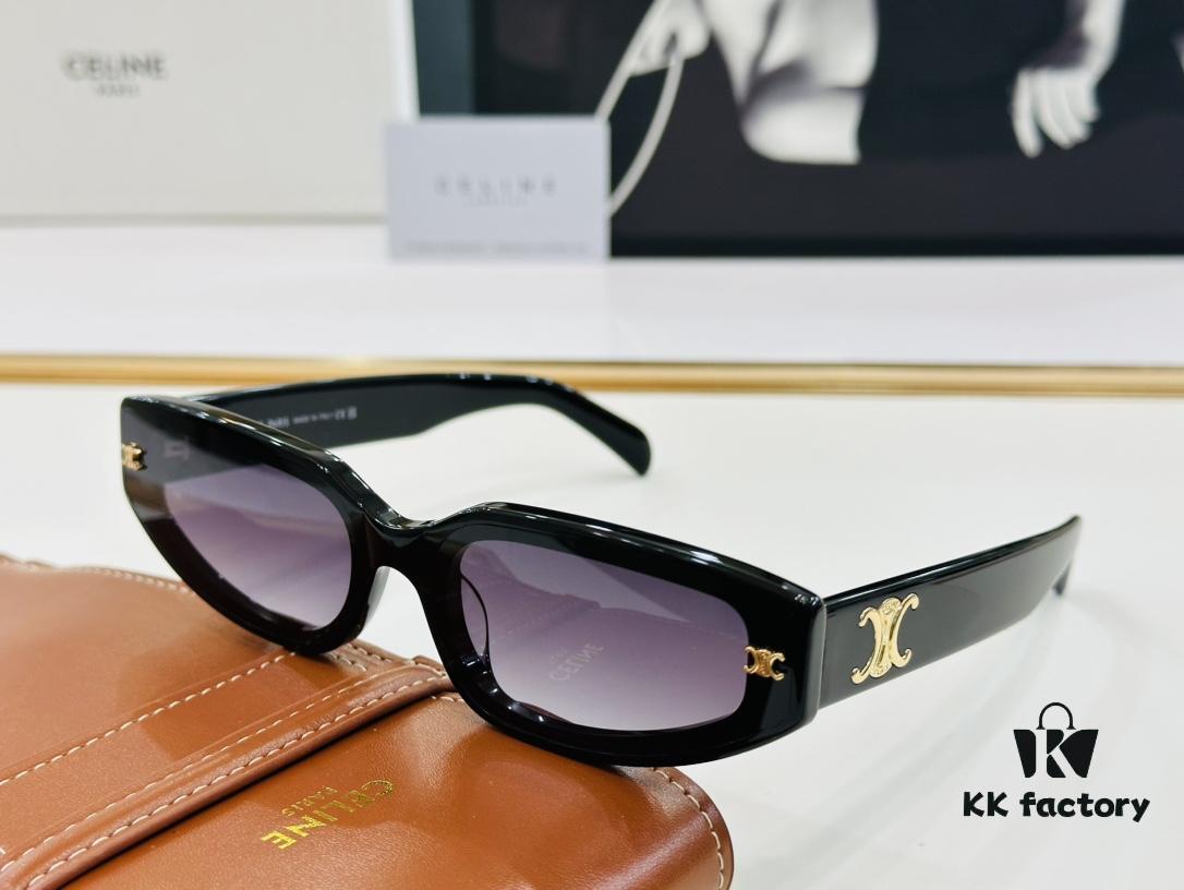 CELINE CE40314 Aviator Sunglasses High-End Version Premium Quality Acetate L-Fashion Sun Glasses Size 64□17-145