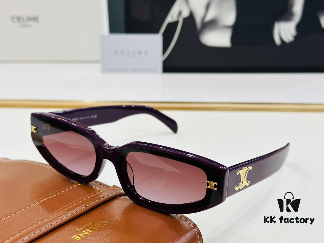 CELINE CE40314 Aviator Sunglasses High-End Version Premium Quality Acetate L-Fashion Sun Glasses Size 64□17-145