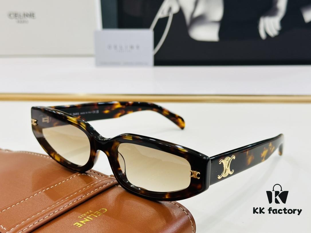 CELINE CE40314 Aviator Sunglasses High-End Version Premium Quality Acetate L-Fashion Sun Glasses Size 64□17-145