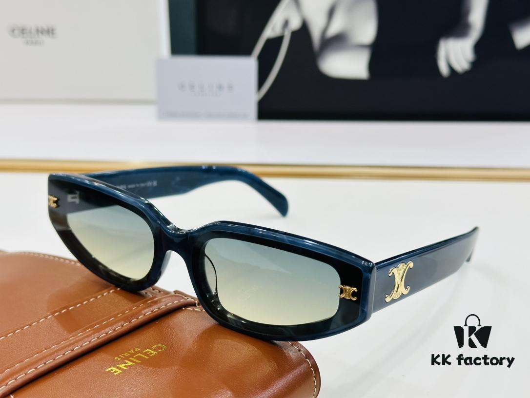 CELINE CE40314 Aviator Sunglasses High-End Version Premium Quality Acetate L-Fashion Sun Glasses Size 64□17-145