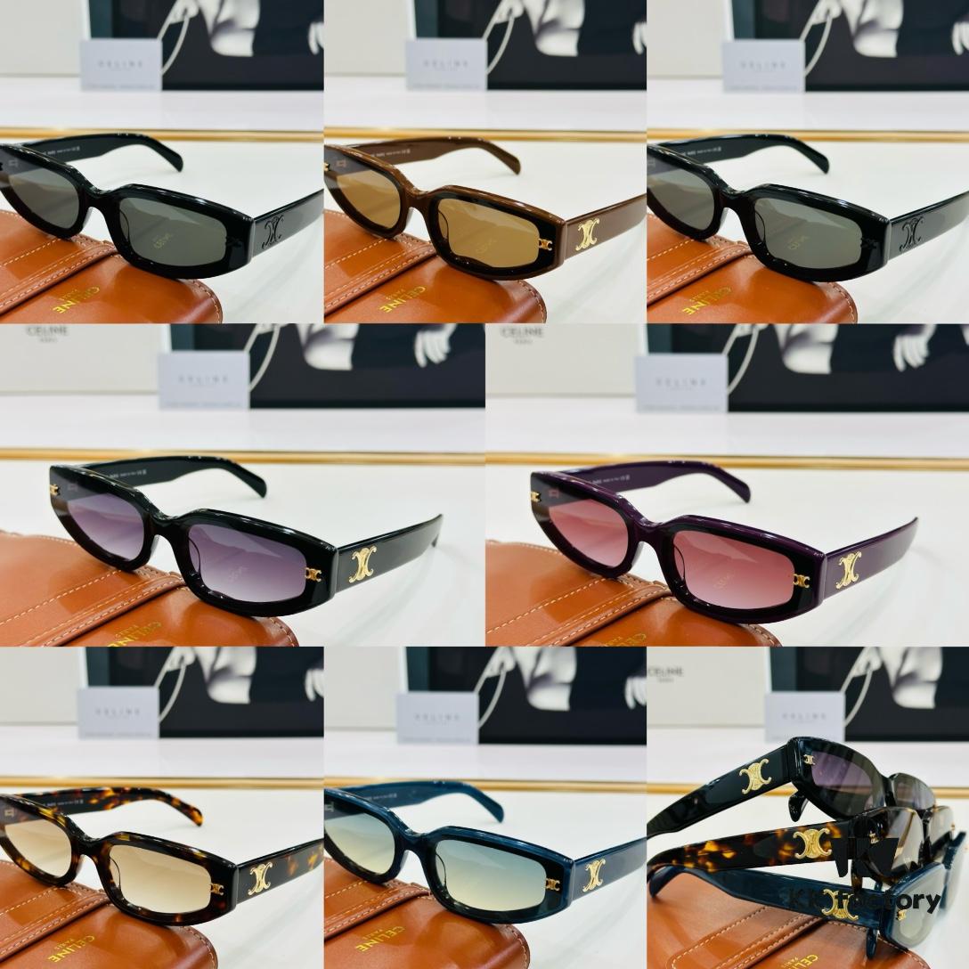 CELINE CE40314 Aviator Sunglasses High-End Version Premium Quality Acetate L-Fashion Sun Glasses Size 64□17-145
