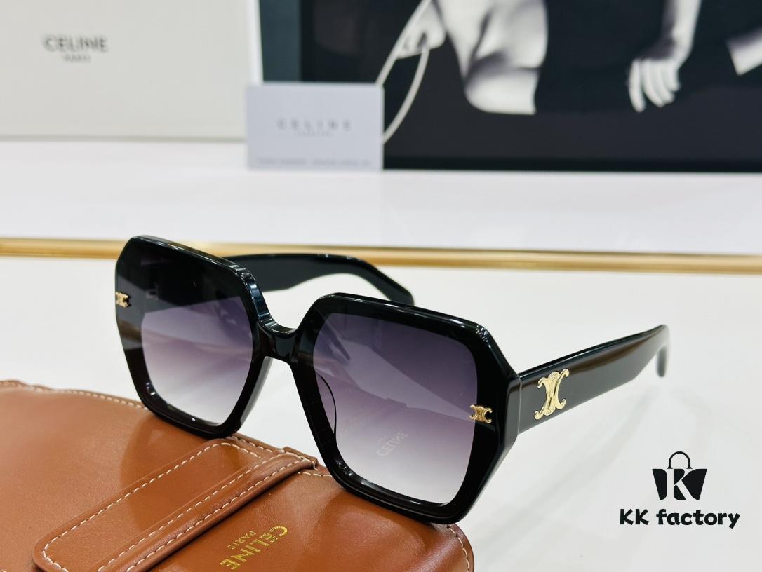 CELINE CE145S Aviator Sunglasses High-End Version Premium Quality Acetate L-Fashion Sun Glasses Size 53-22-145