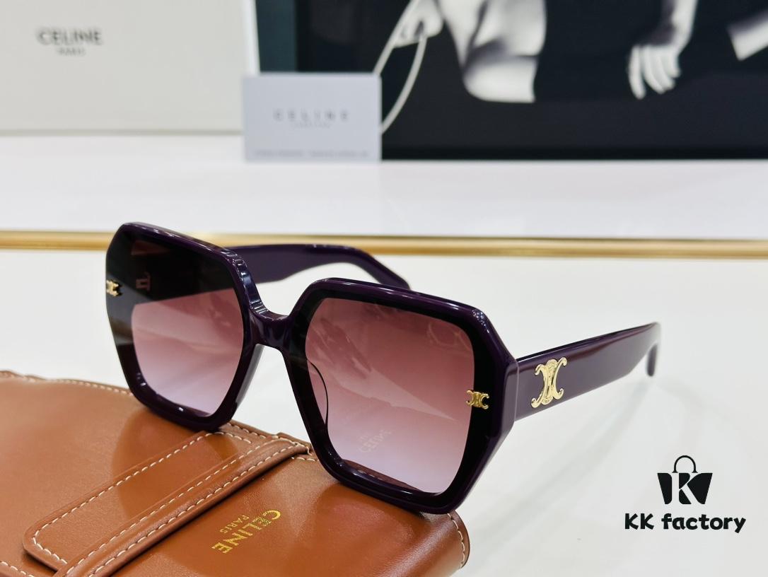 CELINE CE145S Aviator Sunglasses High-End Version Premium Quality Acetate L-Fashion Sun Glasses Size 53-22-145