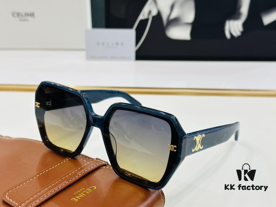 CELINE CE145S Aviator Sunglasses High-End Version Premium Quality Acetate L-Fashion Sun Glasses Size 53-22-145