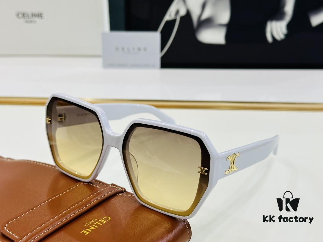 CELINE CE145S Aviator Sunglasses High-End Version Premium Quality Acetate L-Fashion Sun Glasses Size 53-22-145