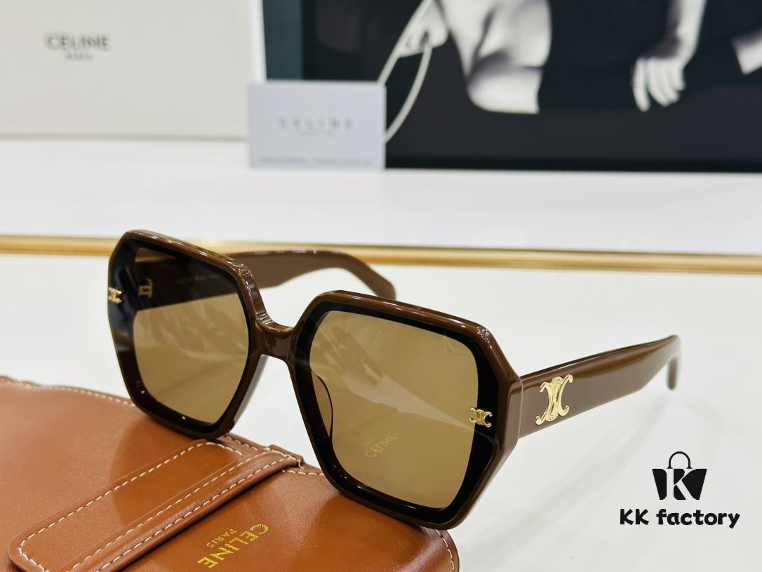 CELINE CE145S Aviator Sunglasses High-End Version Premium Quality Acetate L-Fashion Sun Glasses Size 53-22-145