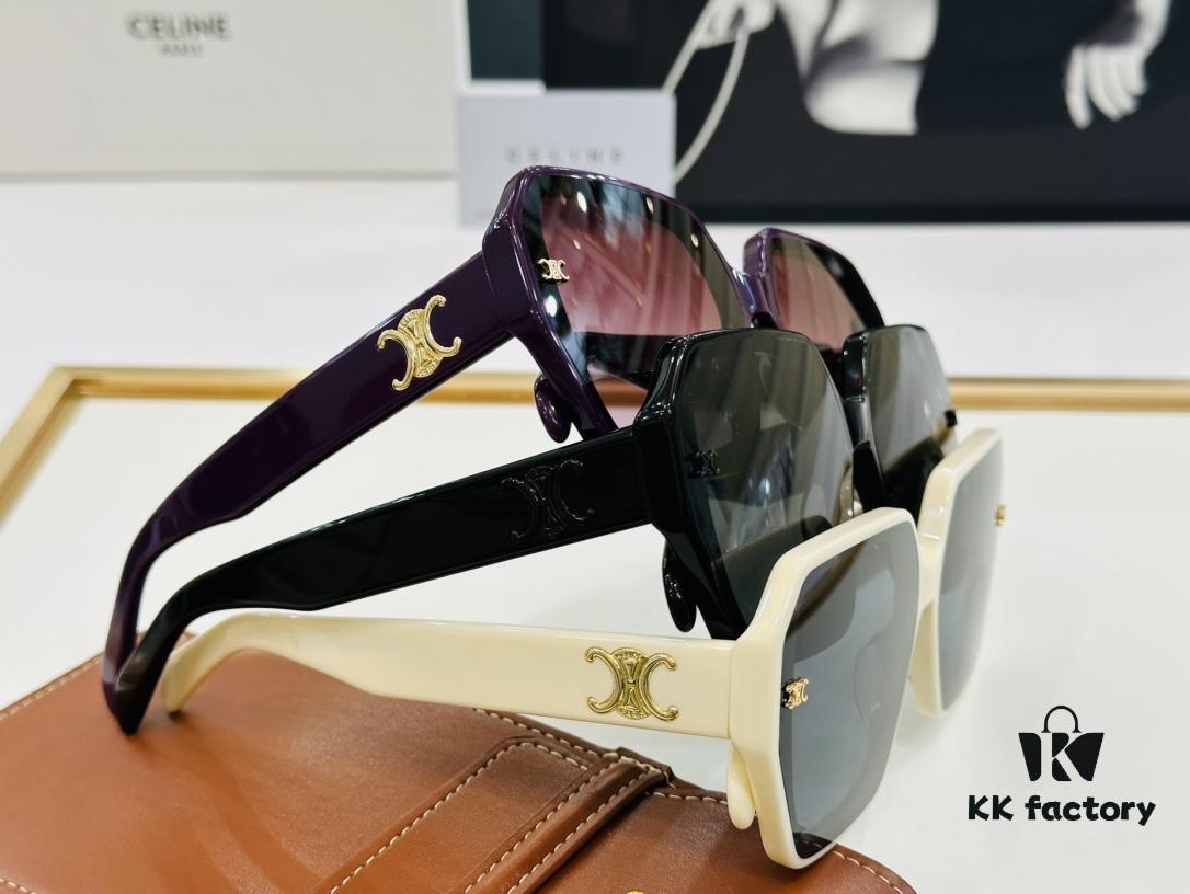 CELINE CE145S Aviator Sunglasses High-End Version Premium Quality Acetate L-Fashion Sun Glasses Size 53-22-145