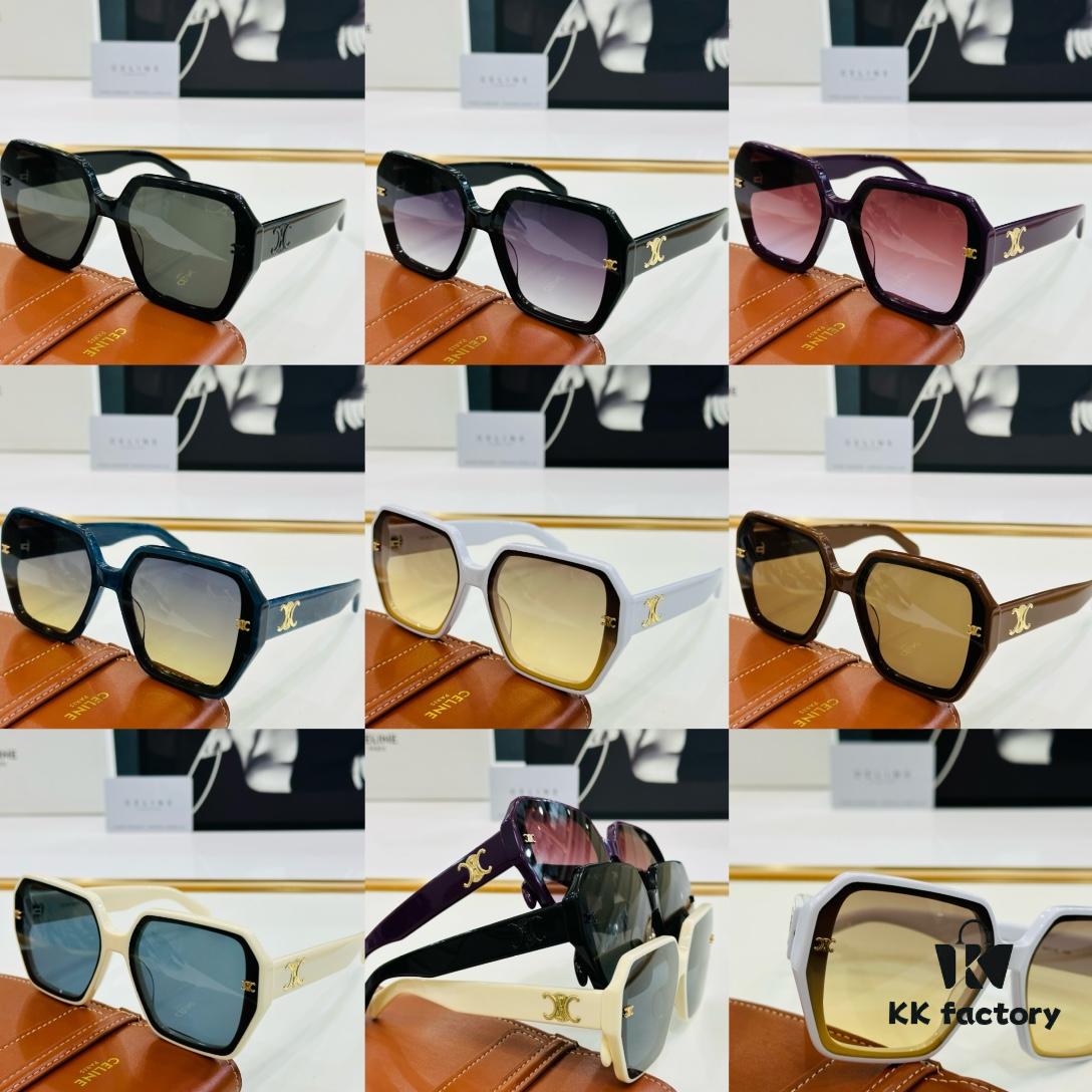 CELINE CE145S Aviator Sunglasses High-End Version Premium Quality Acetate L-Fashion Sun Glasses Size 53-22-145