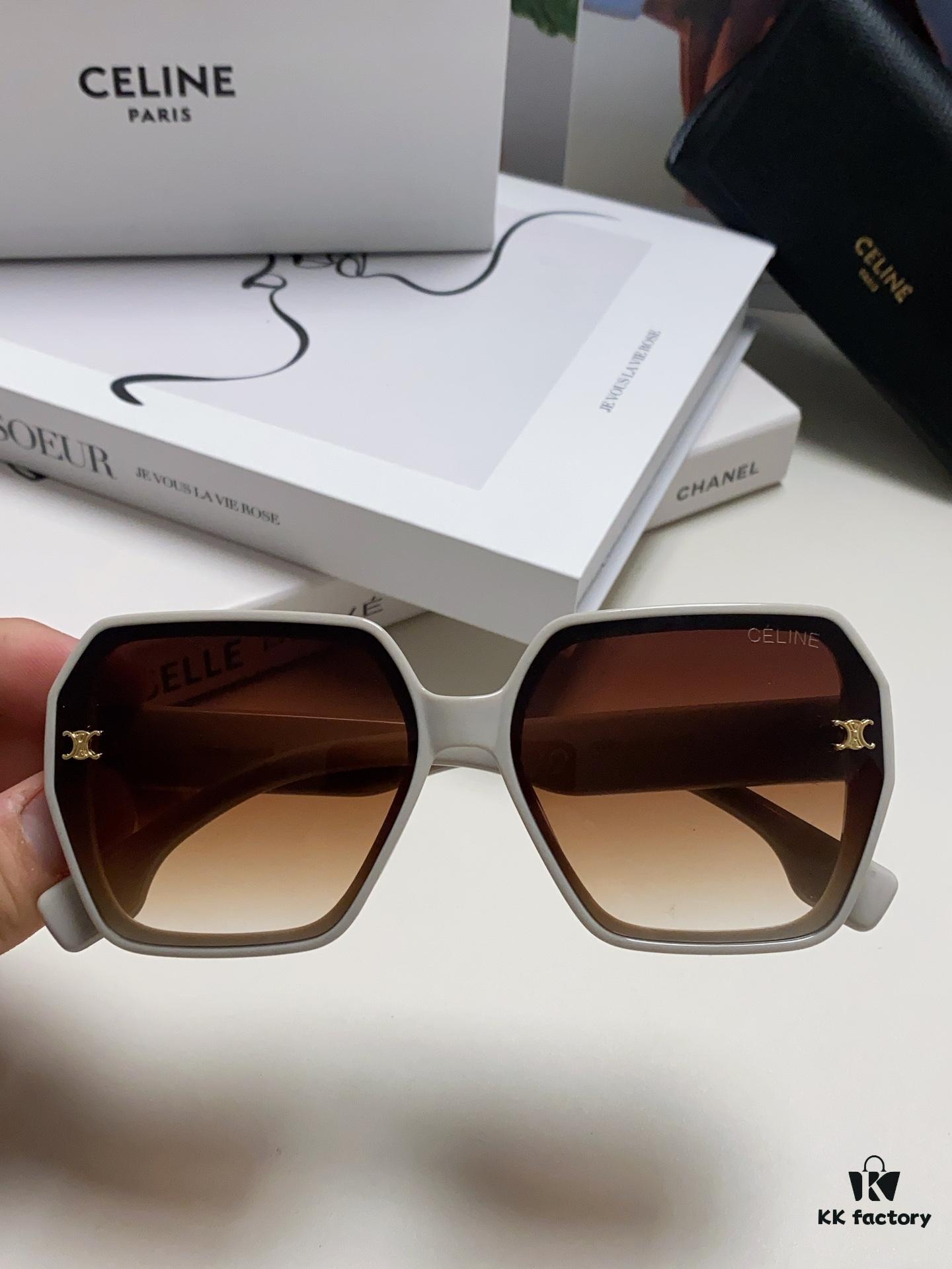 Celine 2024 New Arrival European and American Style Square Oversized Archway Sunglasses for Women, UV Protection Sun Glasses for Outdoor Wear