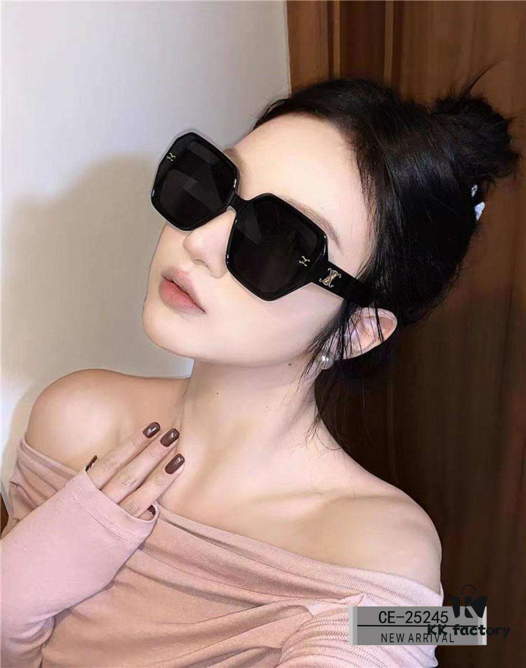 CELINE France | Polarized TR90 Sunglasses with Ray-Ban Style Resin Lenses, Lightweight Comfortable Frame, Size 58-17-142