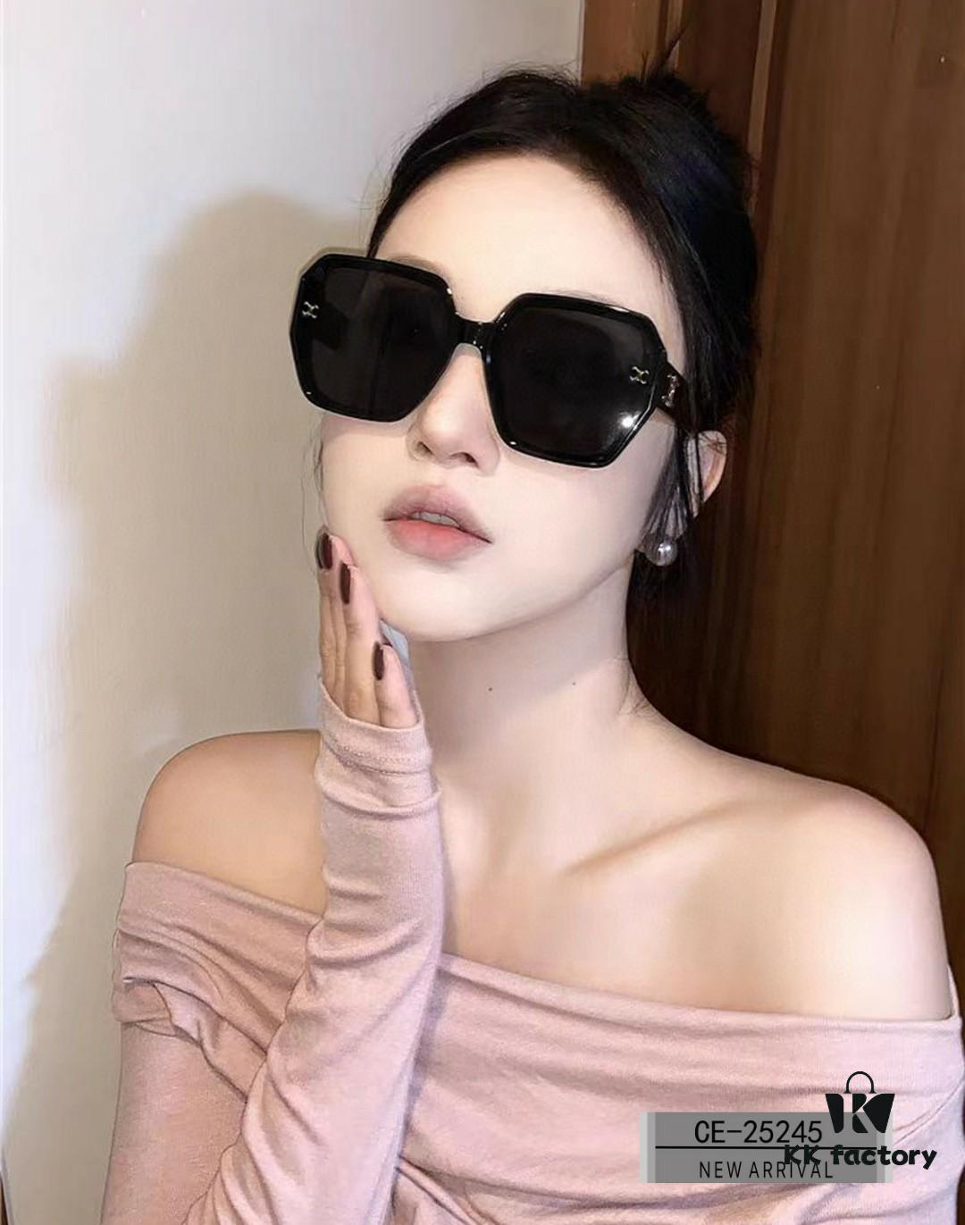 CELINE France | Polarized TR90 Sunglasses with Ray-Ban Style Resin Lenses, Lightweight Comfortable Frame, Size 58-17-142