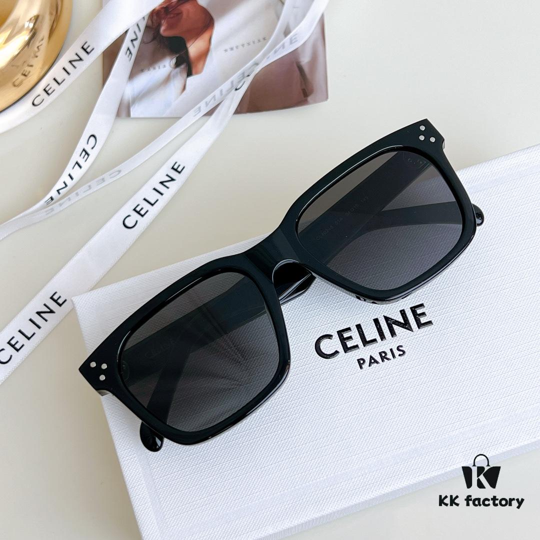CELINE High-End Crystal Logo Non-Printed Sunglasses Model 40248 Size 54-19-145