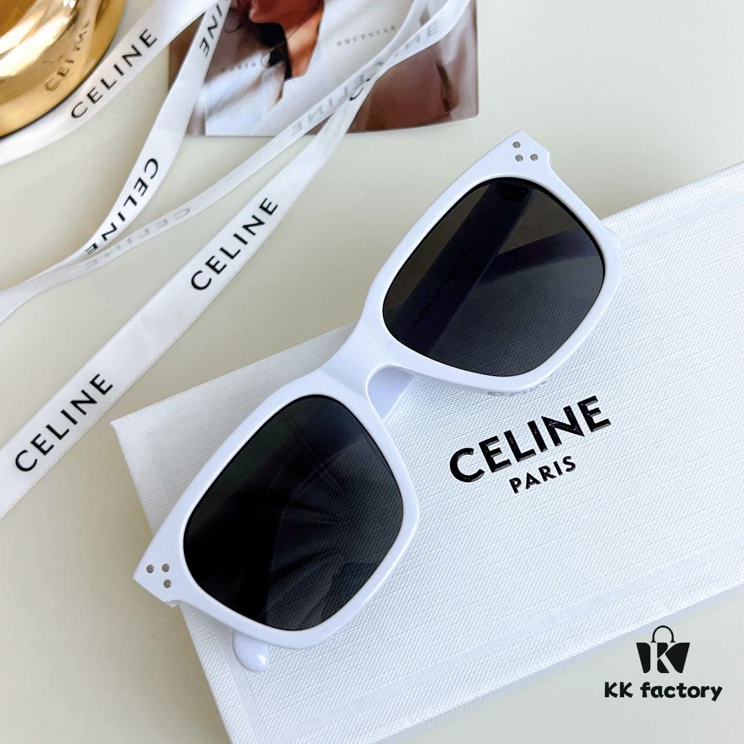 CELINE High-End Crystal Logo Non-Printed Sunglasses Model 40248 Size 54-19-145