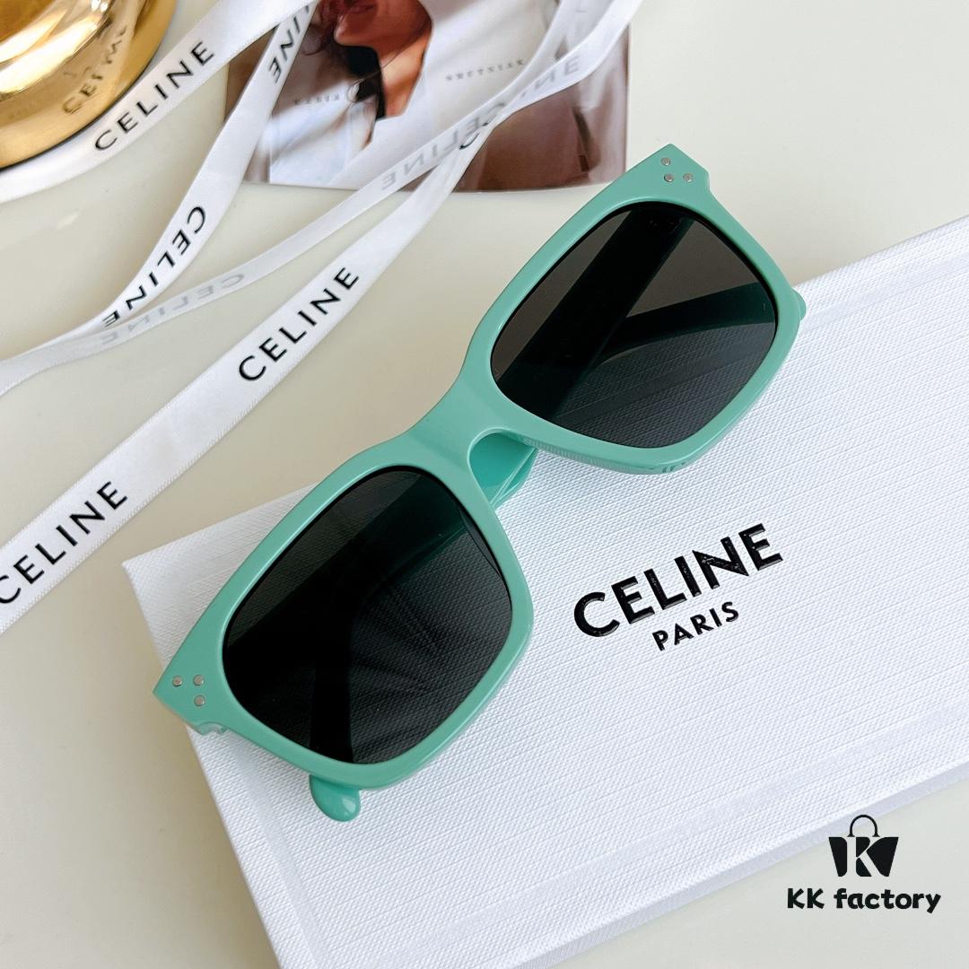 CELINE High-End Crystal Logo Non-Printed Sunglasses Model 40248 Size 54-19-145