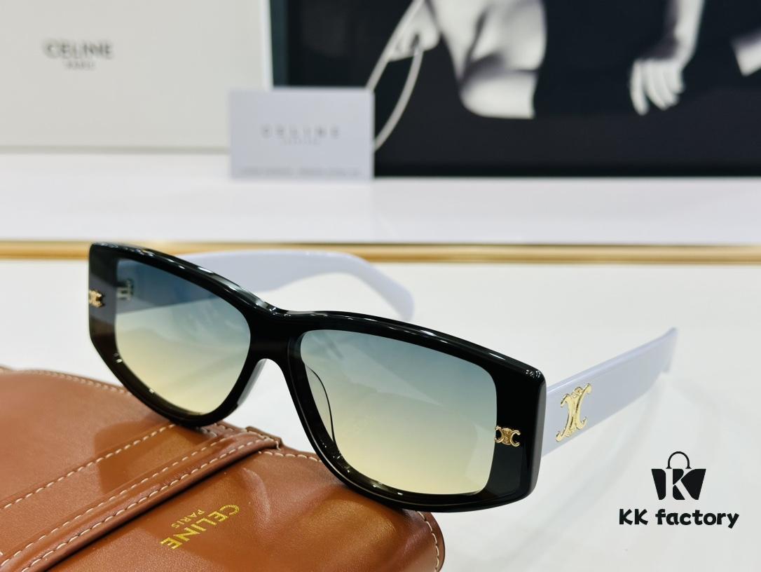 CELINE CE40313 Aviator Sunglasses High-End Version Premium Acetate Fashion Sunglasses Size 66□12-145