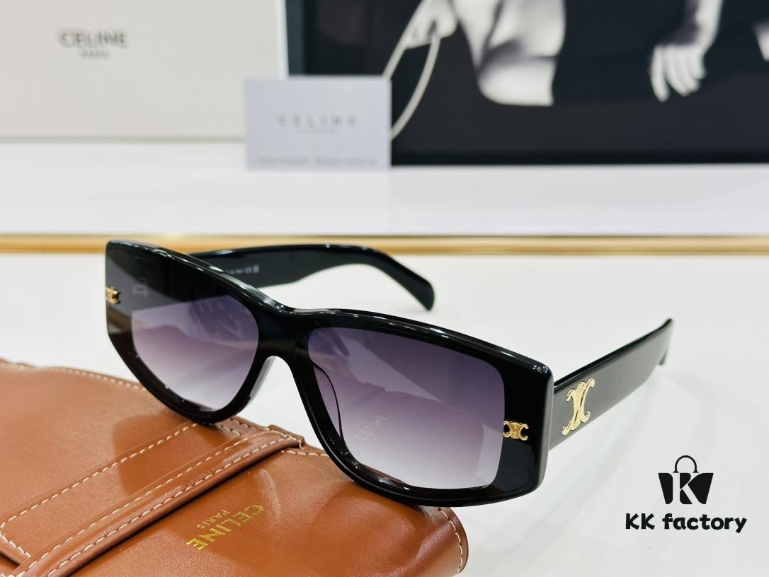 CELINE CE40313 Aviator Sunglasses High-End Version Premium Acetate Fashion Sunglasses Size 66□12-145