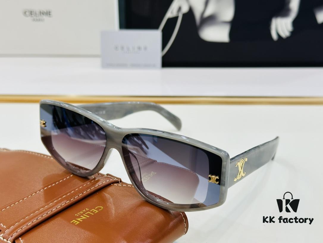 CELINE CE40313 Aviator Sunglasses High-End Version Premium Acetate Fashion Sunglasses Size 66□12-145