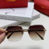 Cartier 2025 New Unisex Cat-Eye Sunglasses for Women, Classic Leopard-Print Temples 🐆, Diamond-Cut Edges, Premium Gradient Lenses, Oversized Frame