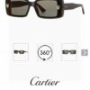 Cartier Unisex Classic Leopard Logo Sunglasses, Simple and Elegant, Universal Frame Shape for All Face Types