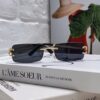 Cartier Unisex Square Frameless Sunglasses 2025 New Men's Stylish Narrow-Rimmed Retro American Style Sun Glasses