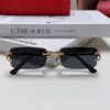 Cartier Unisex Square Frameless Sunglasses 2025 New Men's Stylish Narrow-Rimmed Retro American Style Sun Glasses