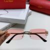 Cartier Unisex Frameless Square Sunglasses 2025 New Men's Stylish Narrow-Rimmed Retro American Style Sun Glasses