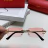 Cartier Unisex Frameless Square Sunglasses 2025 New Men's Stylish Narrow-Rimmed Retro American Style Sun Glasses
