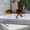 Cartier 2025 New Vintage Style Wooden-Look Round Sunglasses, Fashion UV-Protective Unisex Sun Glasses CT0464S