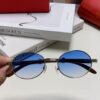 Cartier 2025 New Vintage-Style Wood-Grain Aviator Round Sunglasses, Fashionable UV-Protective Unisex Sun Glasses CT0464S