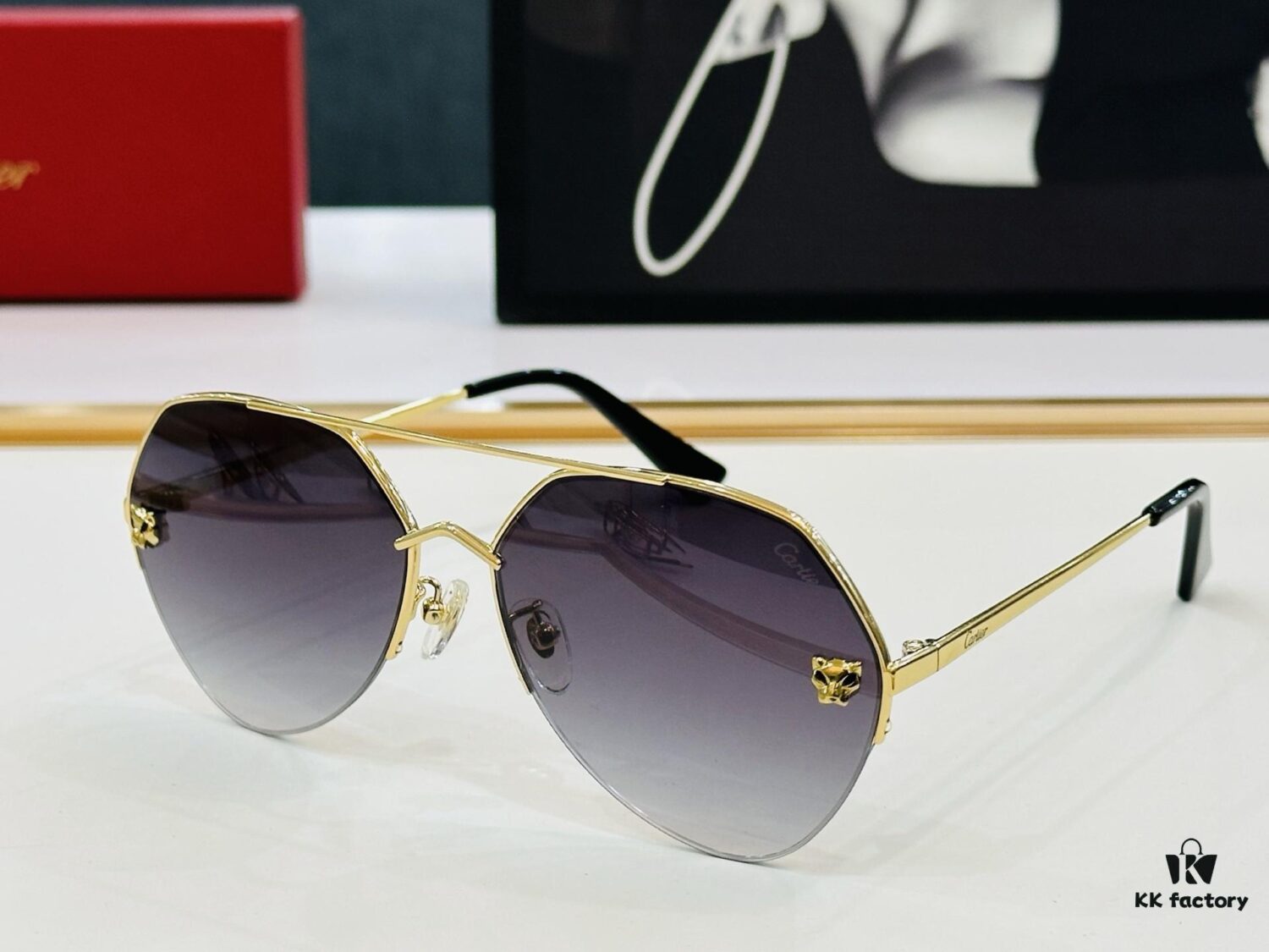 Cartier CT0355S Sunglasses, Size 64-15-140, Universal Frame Shape, Minimalist and Elegant Design, Fashionable and Casual Style, Original Color