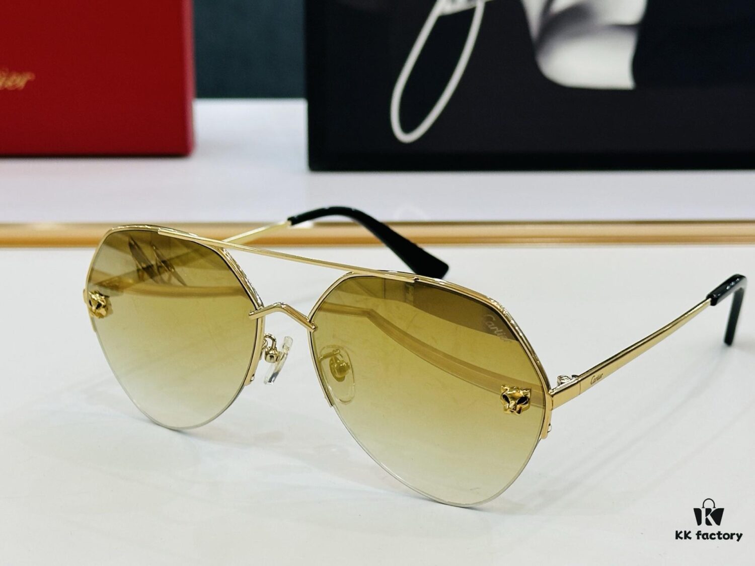 Cartier CT0355S Sunglasses, Size 64-15-140, Universal Frame Shape, Minimalist and Elegant Design, Fashionable and Casual Style, Original Color