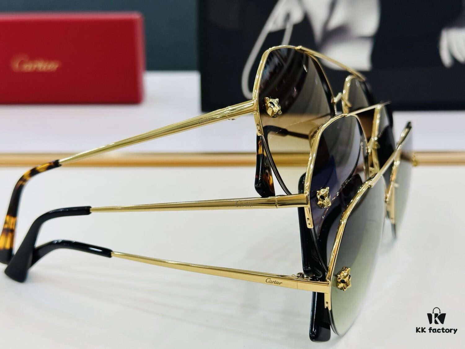 Cartier CT0355S Sunglasses, Size 64-15-140, Universal Frame Shape, Minimalist and Elegant Design, Fashionable and Casual Style, Original Color