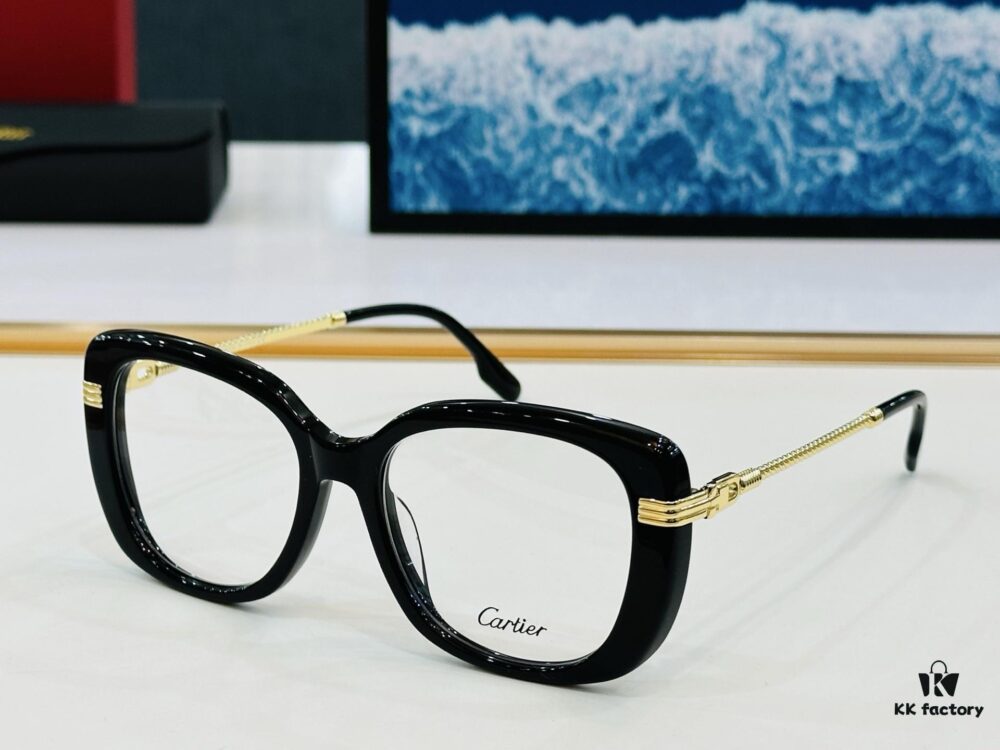 Cartier - CT0377 Size: 53□19-145 Universal Frame Shape, Minimalist and Elegant, Fashionable and Casual Optical Frame / Sunglasses