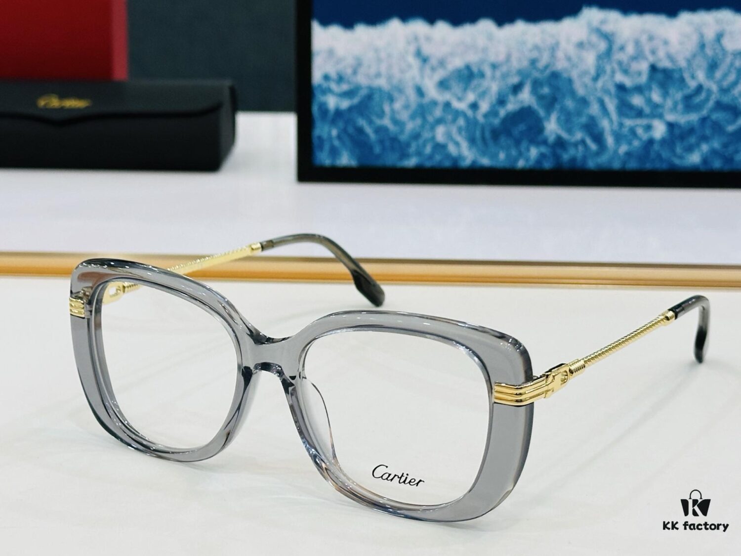 Cartier - CT0377 Size: 53□19-145 Universal Frame Shape, Minimalist and Elegant, Fashionable and Casual Optical Frame / Sunglasses