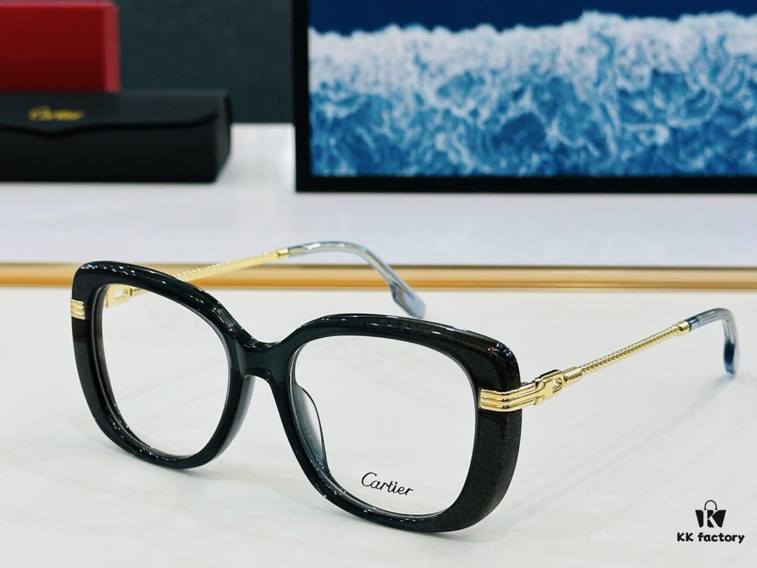 Cartier - CT0377 Size: 53□19-145 Universal Frame Shape, Minimalist and Elegant, Fashionable and Casual Optical Frame / Sunglasses