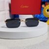 Cartier 2025 New Arrival Official Website 1:1 Minimalist Luxury Sunglasses with Iconic Leopard Logo on Temple